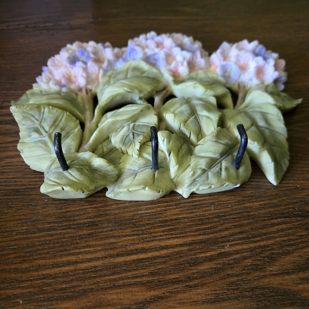 Hydrangea 3-Hook Wall Decor - Picture 3 of 5